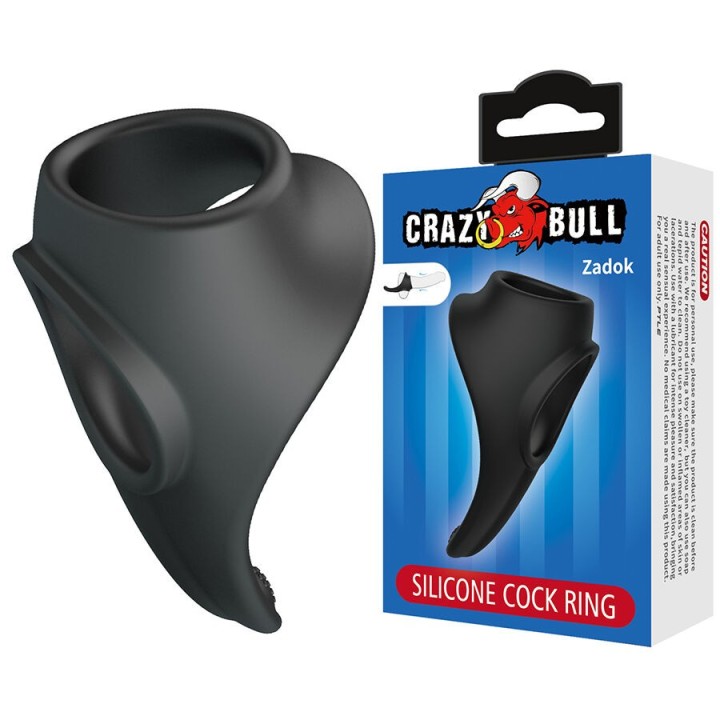 Zadok Ergonomischer Ring mit Perinealstimulator von Crazy Bull