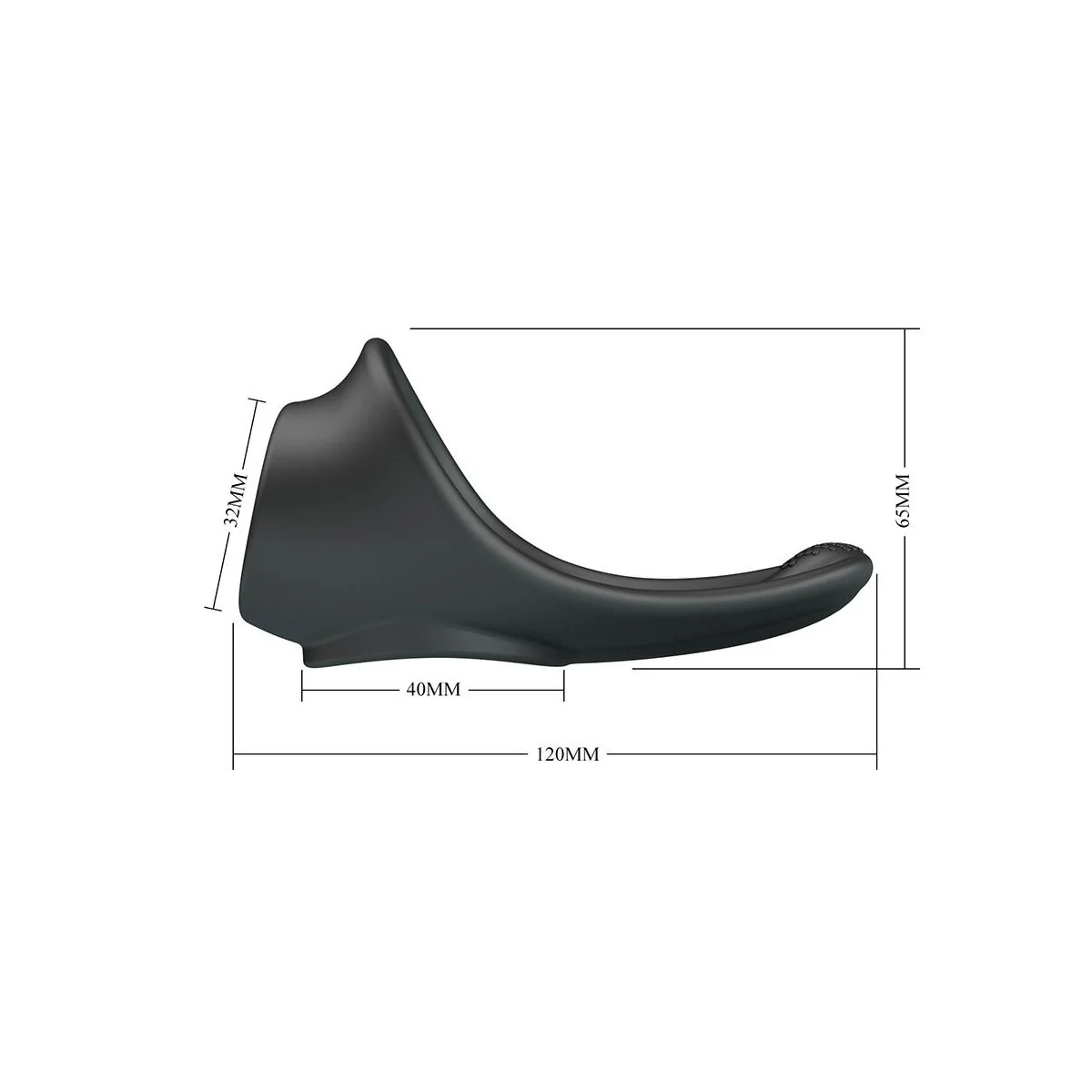 Zadok Ergonomischer Ring mit Perinealstimulator von Crazy Bull