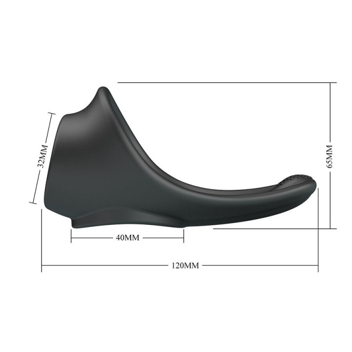 Zadok Ergonomischer Ring mit Perinealstimulator von Crazy Bull