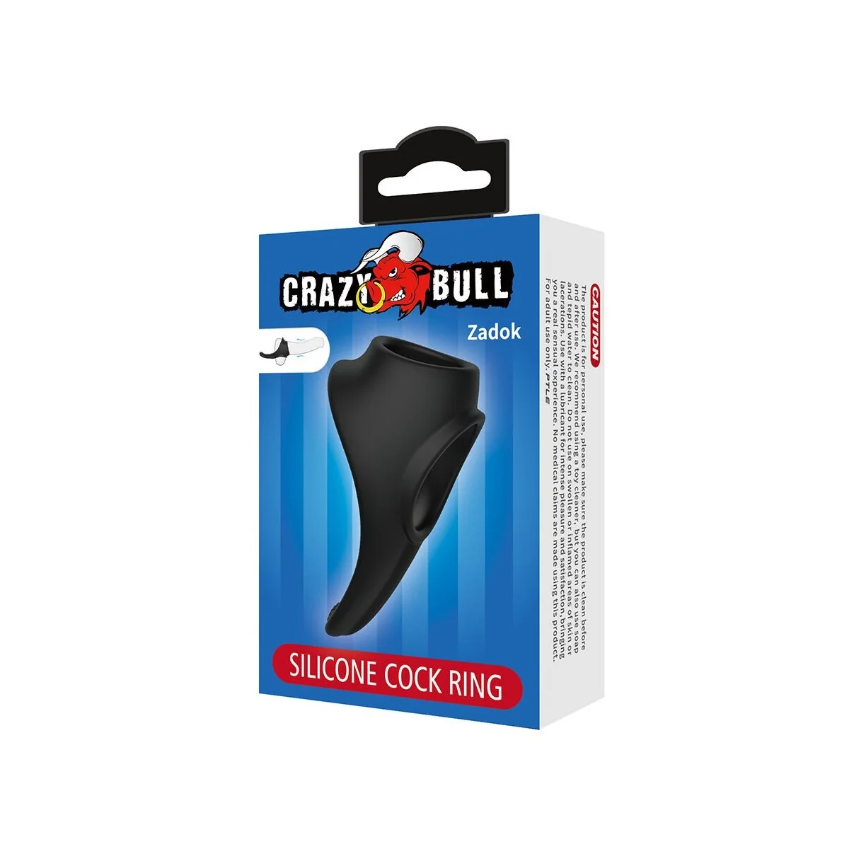 Zadok Ergonomischer Ring mit Perinealstimulator von Crazy Bull