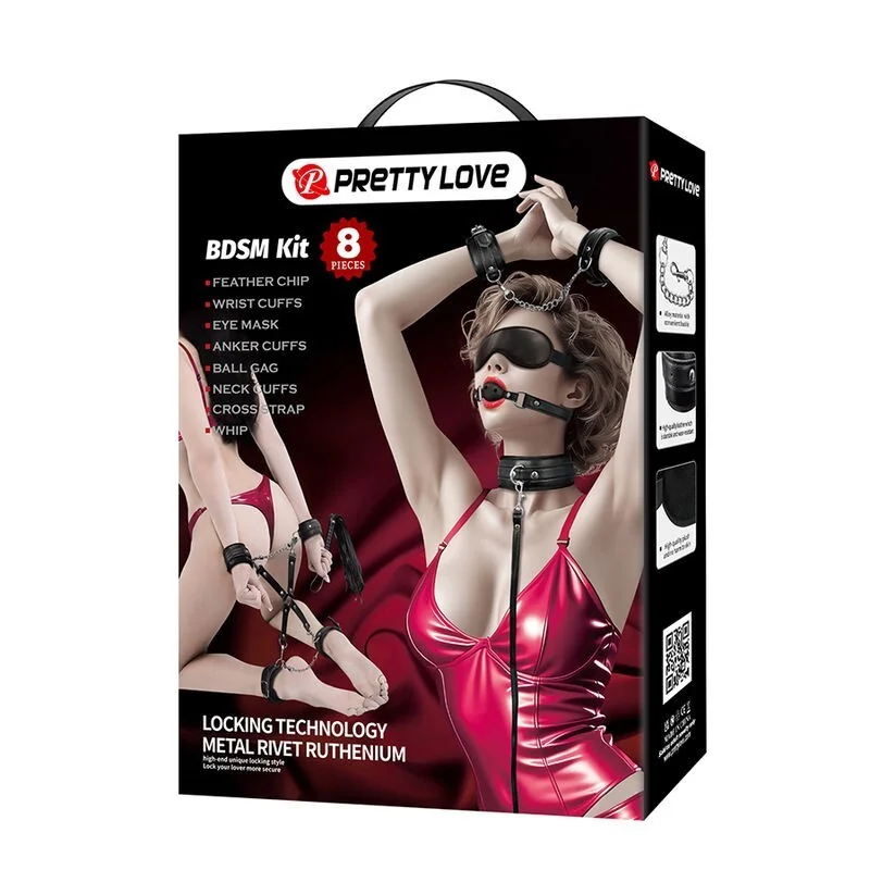 8-Teiliges Bdsm-Set Schwarz von Fun Toys