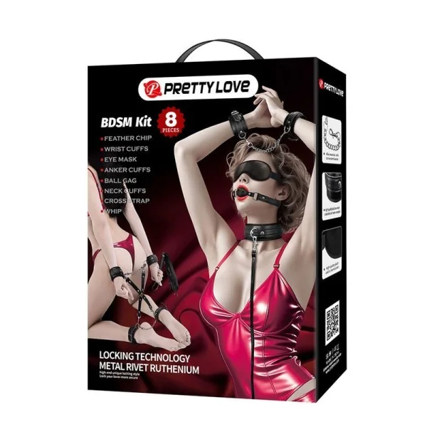 8-Teiliges Bdsm-Set Schwarz von Fun Toys