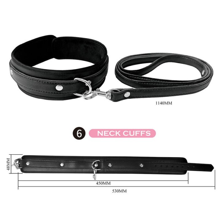 8-Teiliges Bdsm-Set Schwarz von Fun Toys