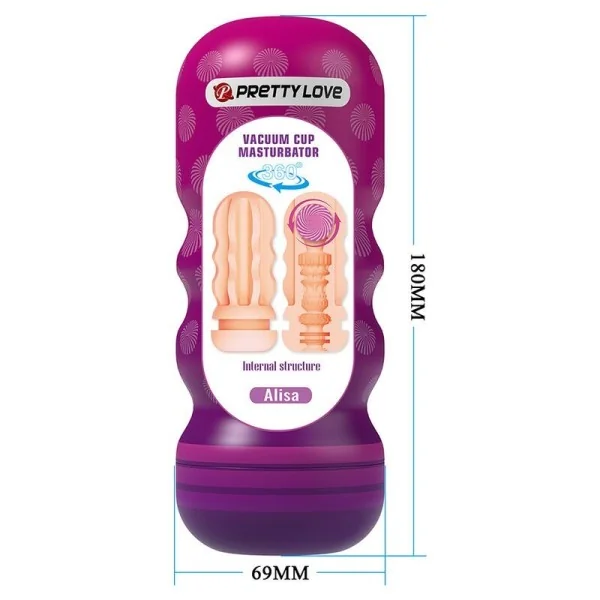 Vaginal-Glättungsmasturbator mit Saugaufguss und Innenstrukturen von Bodies & Masturbators