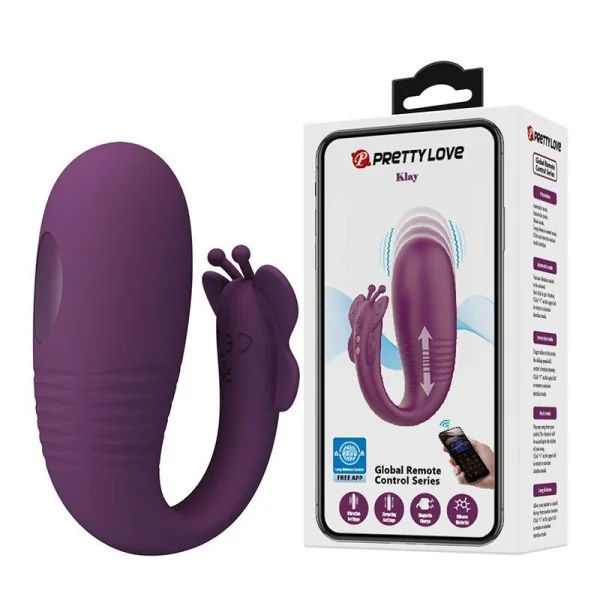Klay Stoss-Ei-Vibrator, App-Steuerung, Lila von App Series