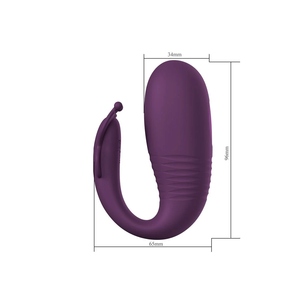 Klay Stoss-Ei-Vibrator, App-Steuerung, Lila von App Series