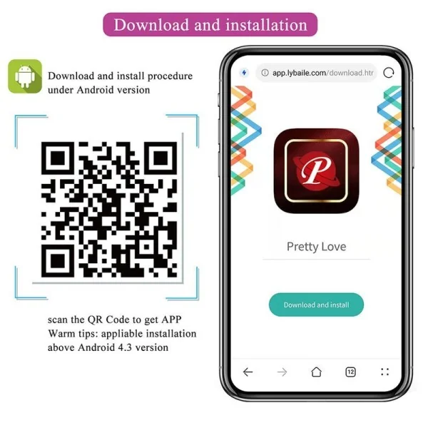 Klay Stoss-Ei-Vibrator, App-Steuerung, Lila von App Series
