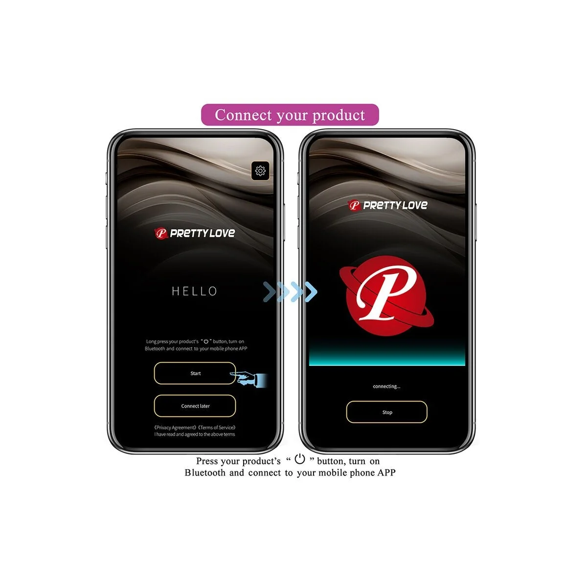Klay Stoss-Ei-Vibrator, App-Steuerung, Lila von App Series