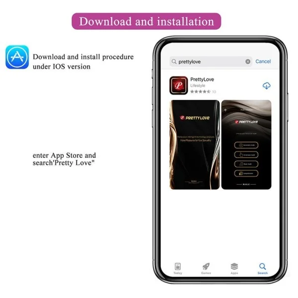 Klay Stoss-Ei-Vibrator, App-Steuerung, Lila von App Series