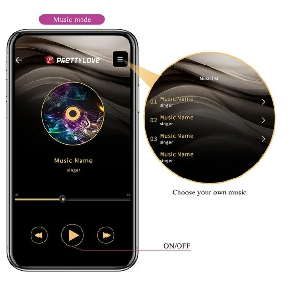 Klay Stoss-Ei-Vibrator, App-Steuerung, Lila von App Series