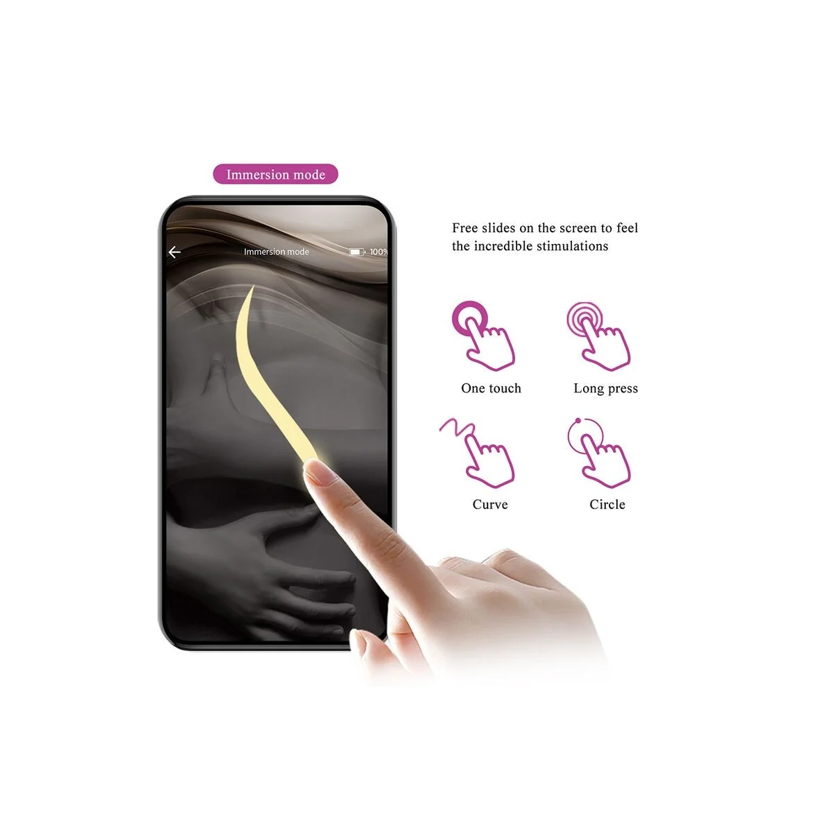Klay Stoss-Ei-Vibrator, App-Steuerung, Lila von App Series