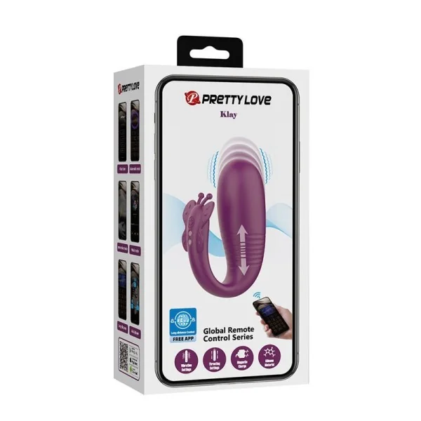 Klay Stoss-Ei-Vibrator, App-Steuerung, Lila von App Series