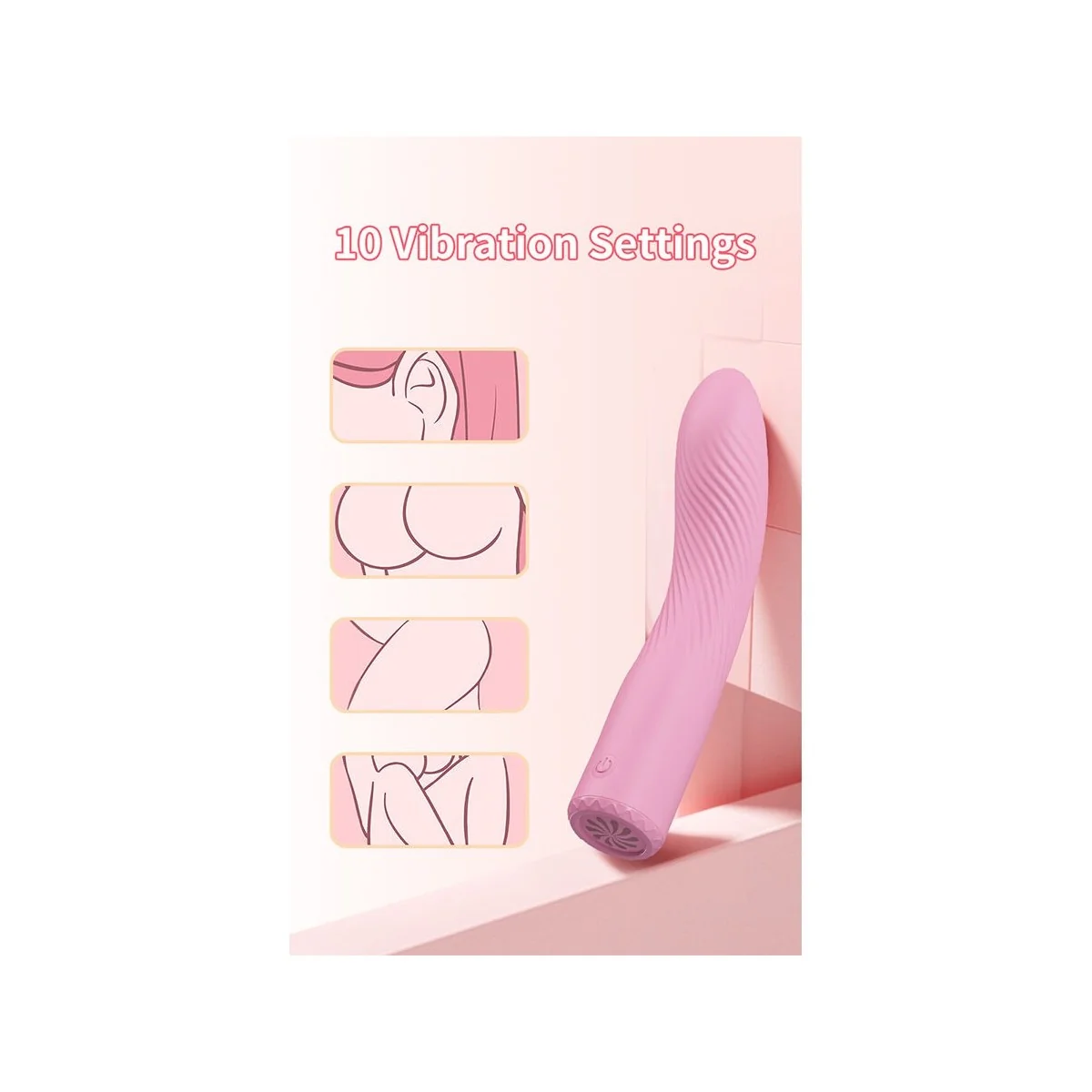 Kisell G-Spot Pink Vibrator von High Tech
