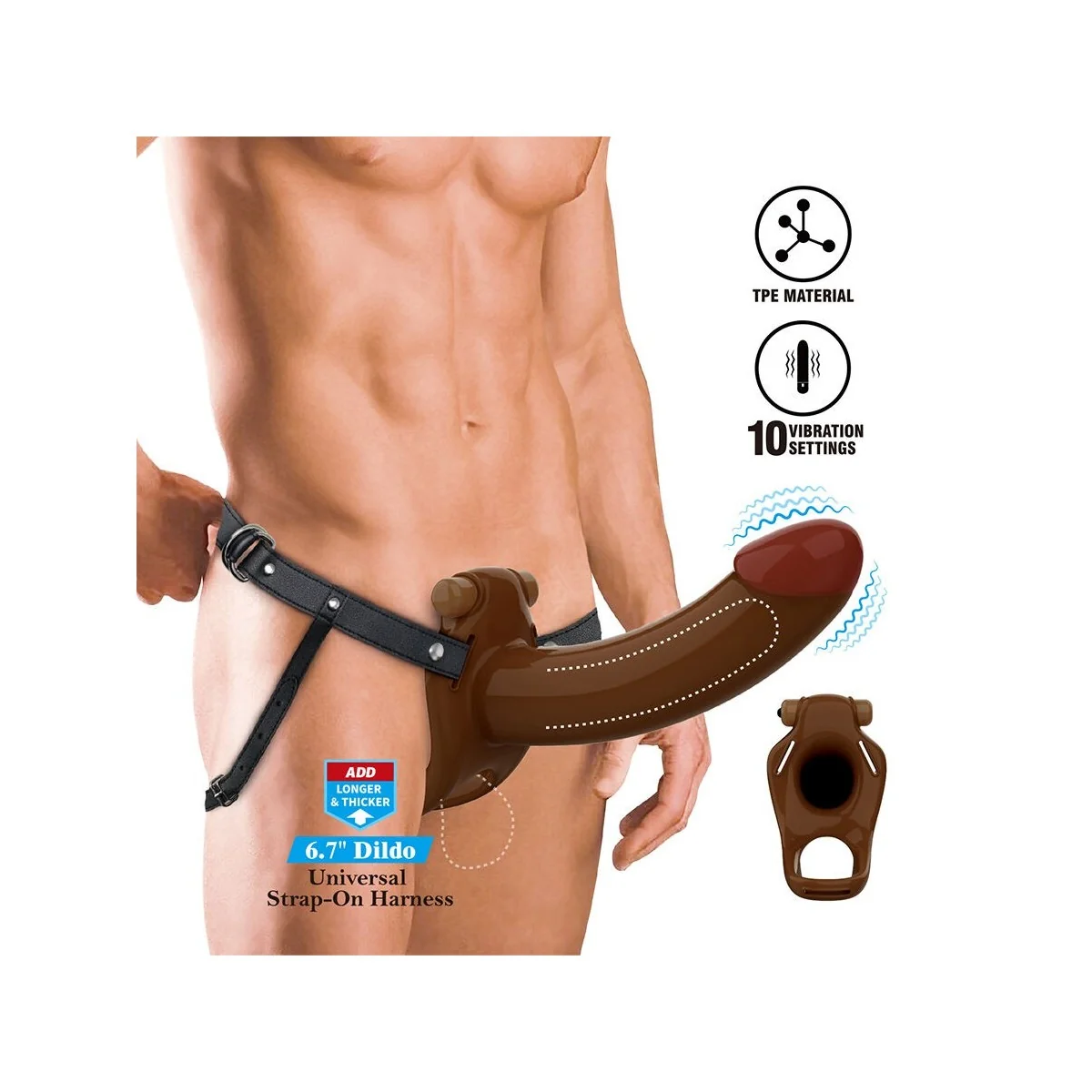 Bradden Vibrating Strap-On von Harness Collection
