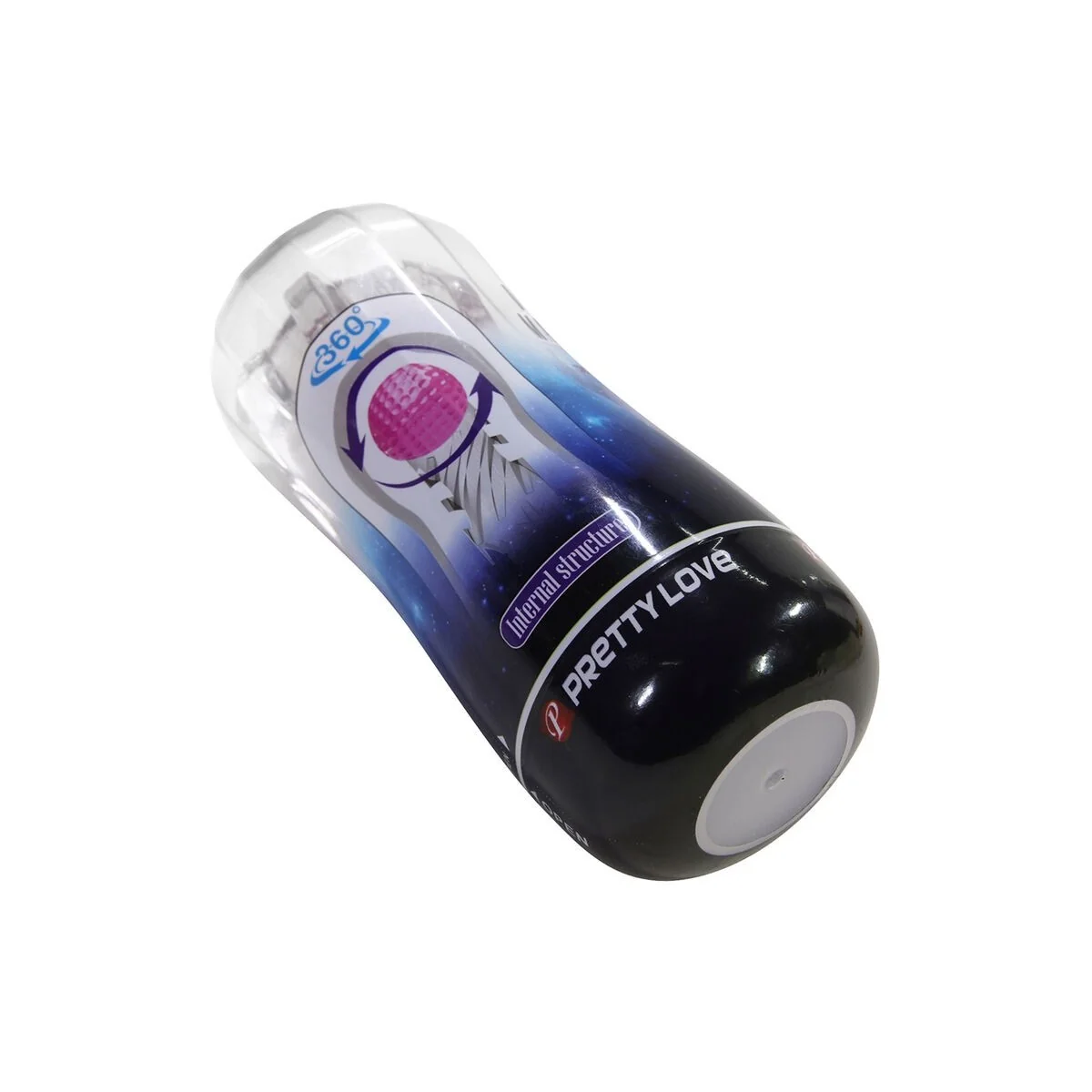 360º Strukturierter Masturbationsbecher, Transparent von Bodies & Masturbators
