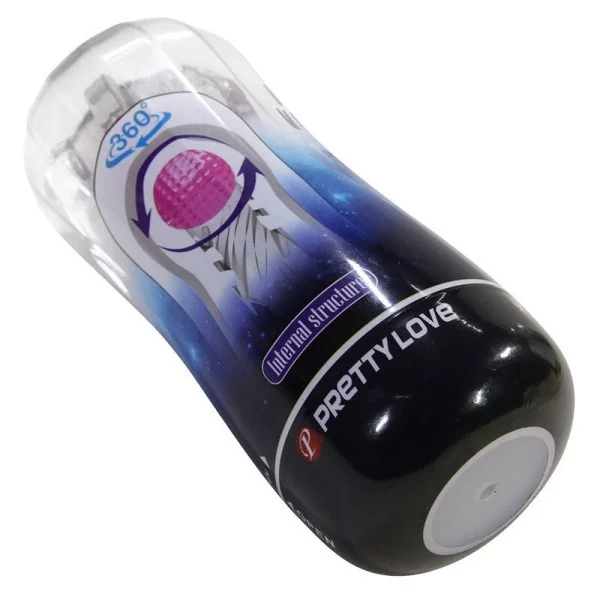 360º Strukturierter Masturbationsbecher, Transparent von Bodies & Masturbators
