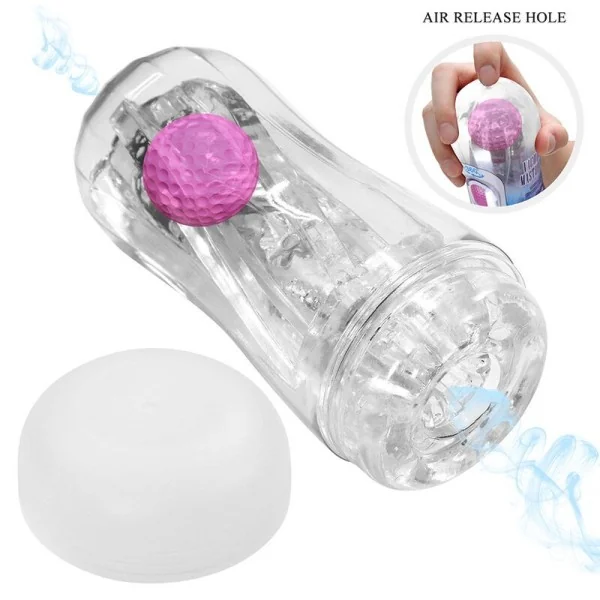 360º Strukturierter Masturbationsbecher, Transparent von Bodies & Masturbators