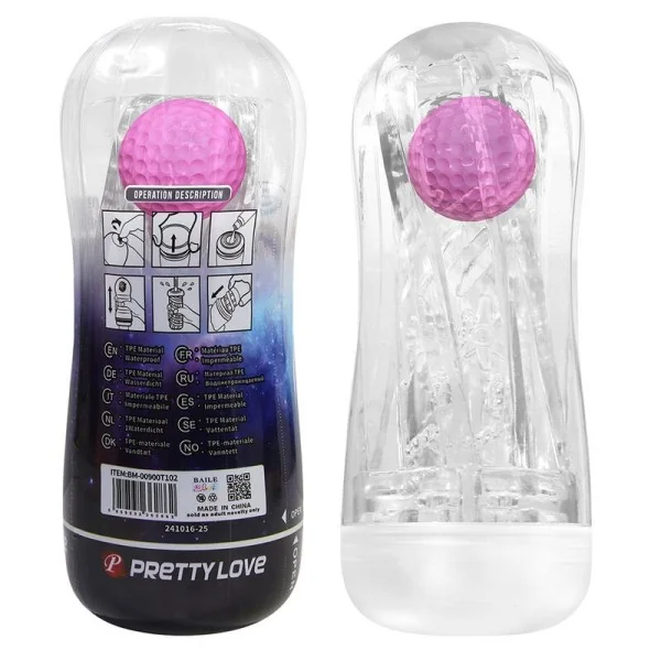 360º Strukturierter Masturbationsbecher, Transparent von Bodies & Masturbators