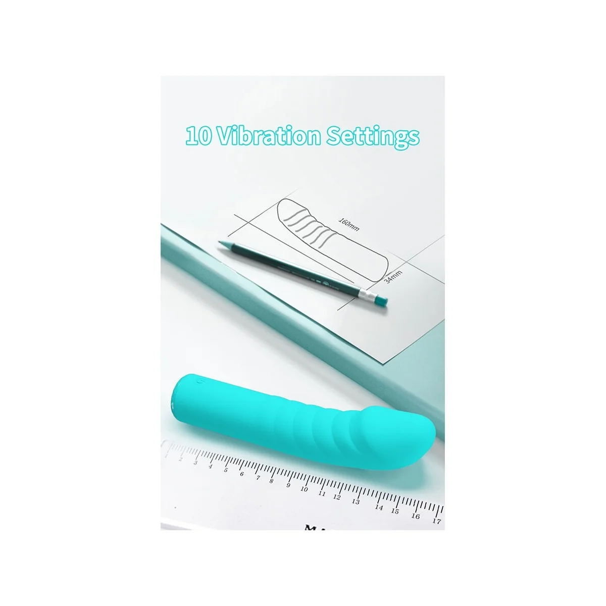 Rylan G-Spot Blue Vibrator von High Tech