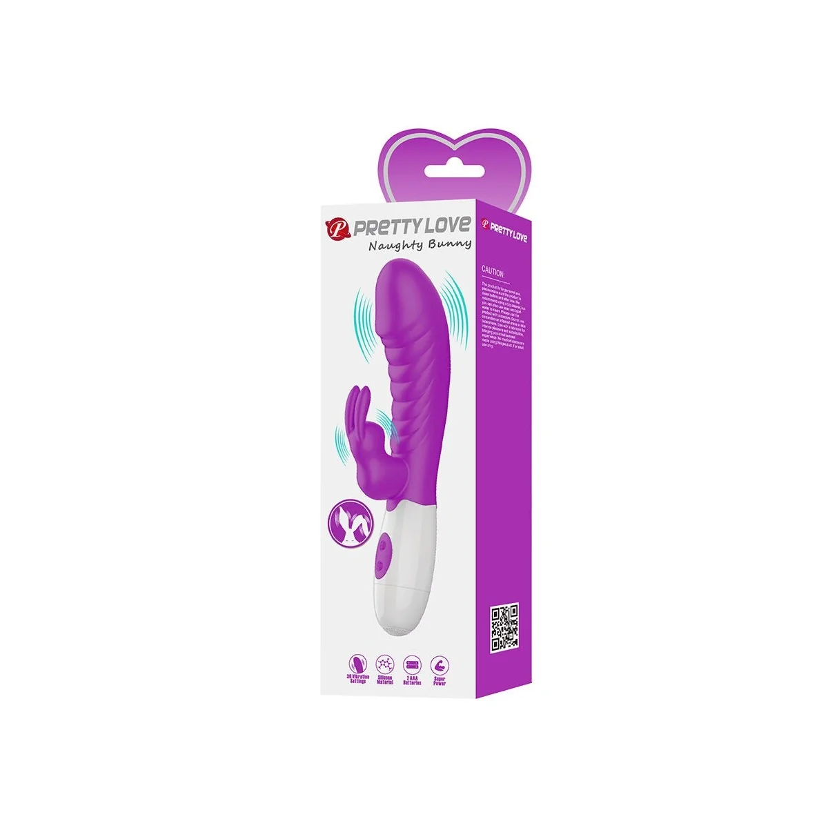 Naughty Bunny Lila Vibrator von High Tech