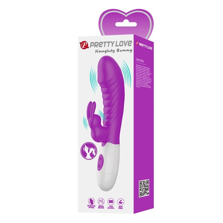 Naughty Bunny Lila Vibrator von High Tech