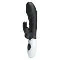 Naughty Bunny 30-Funktionen-Hasenvibrator Schwarz von High Tech