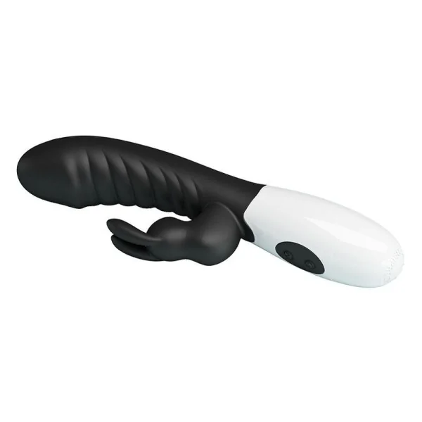 Naughty Bunny 30-Funktionen-Hasenvibrator Schwarz von High Tech