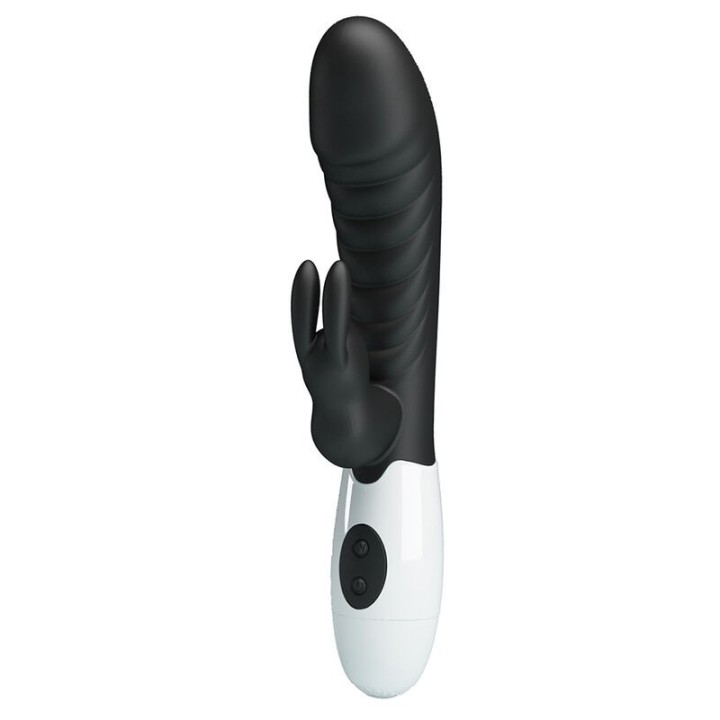 Naughty Bunny 30-Funktionen-Hasenvibrator Schwarz von High Tech