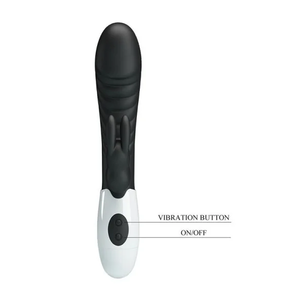Naughty Bunny 30-Funktionen-Hasenvibrator Schwarz von High Tech
