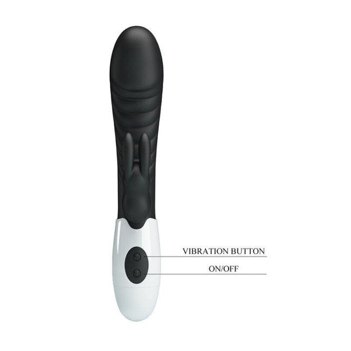 Naughty Bunny 30-Funktionen-Hasenvibrator Schwarz von High Tech