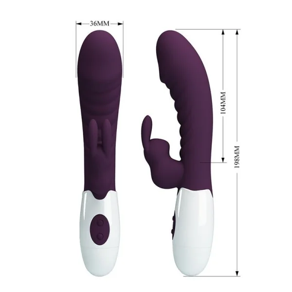 Naughty Bunny 30-Funktionen-Kaninchenvibrator Lila von High Tech