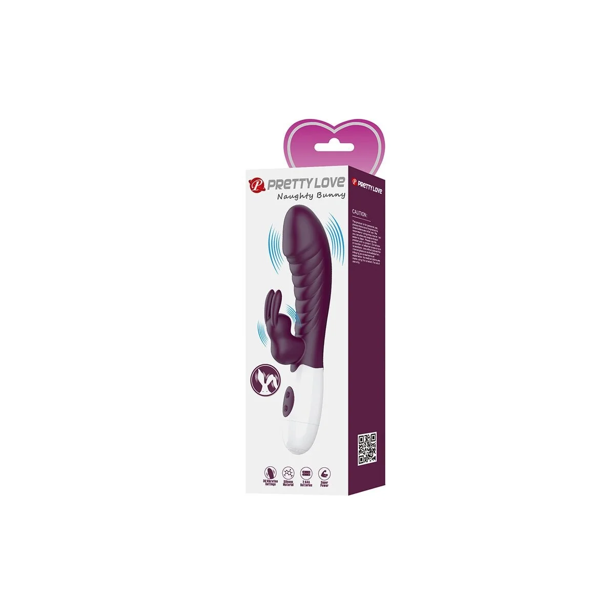 Naughty Bunny 30-Funktionen-Kaninchenvibrator Lila von High Tech