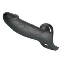 Landon Black Vibrating Strap-On von Harness Collection
