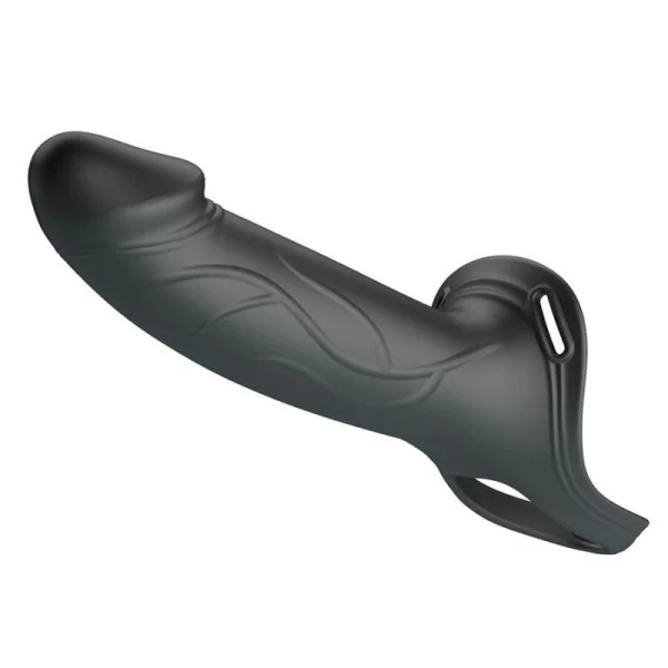 Landon Black Vibrating Strap-On von Harness Collection