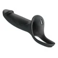 Landon Black Vibrating Strap-On von Harness Collection