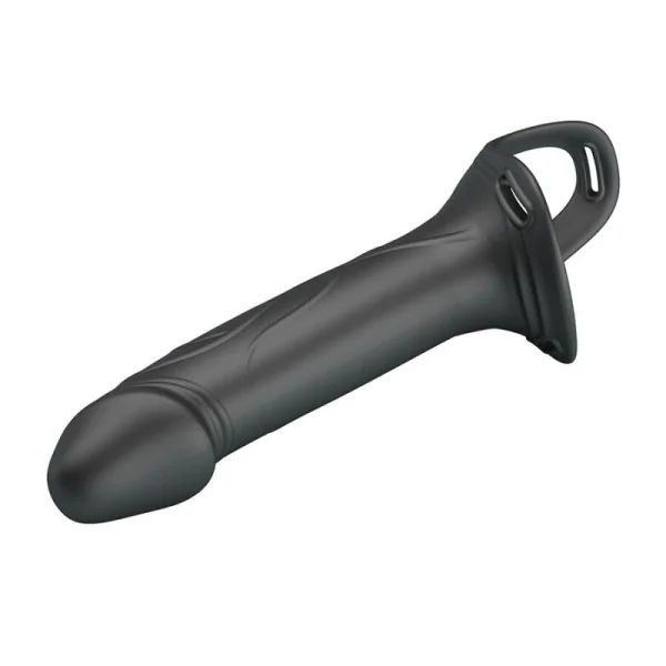 Landon Black Vibrating Strap-On von Harness Collection