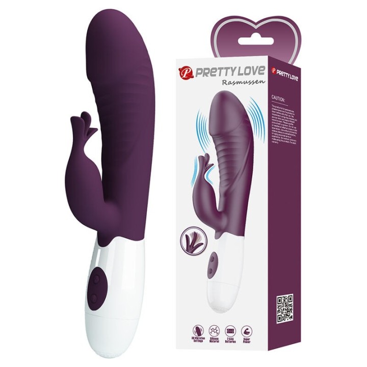 Rogue Muse 30-Funktionen-Hasenvibrator Lila von High Tech