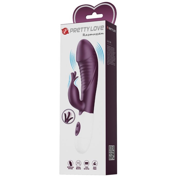 Rogue Muse 30-Funktionen-Hasenvibrator Lila von High Tech