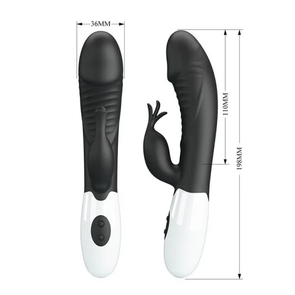 Rasmussen 30-Funktionen-Hase-Vibrator Schwarz von High Tech