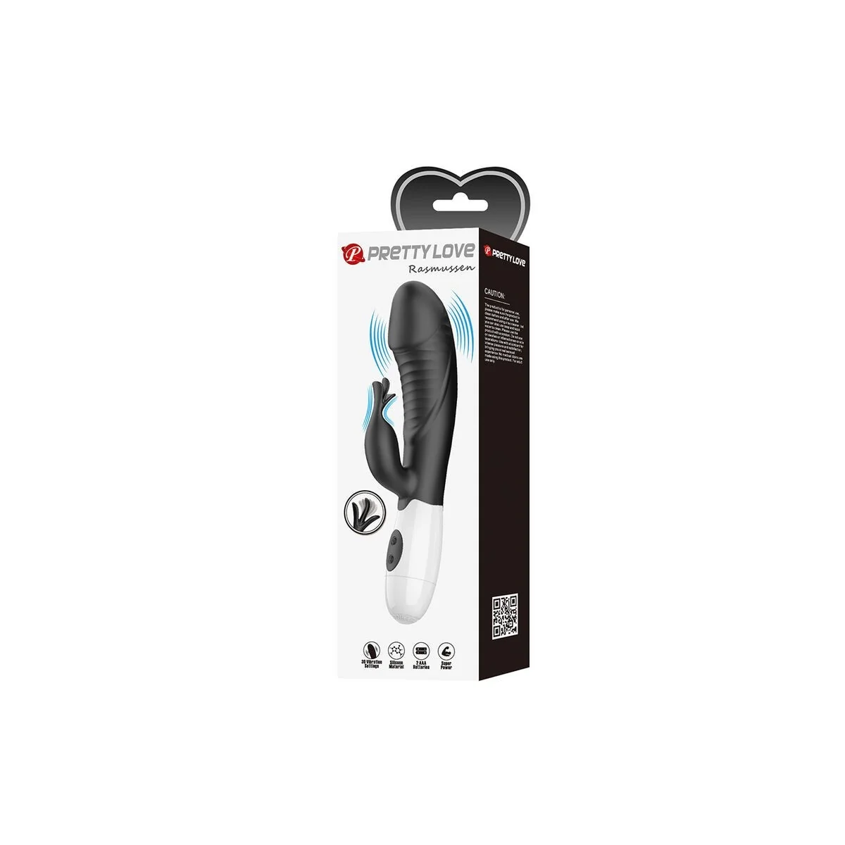 Rasmussen 30-Funktionen-Hase-Vibrator Schwarz von High Tech