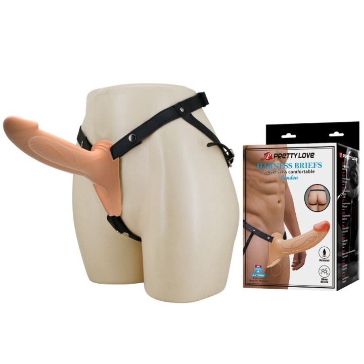 Landon Vibrations-Strap-On für Hellhaut von Harness Collection