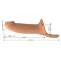 Landon Vibrations-Strap-On für Hellhaut von Harness Collection