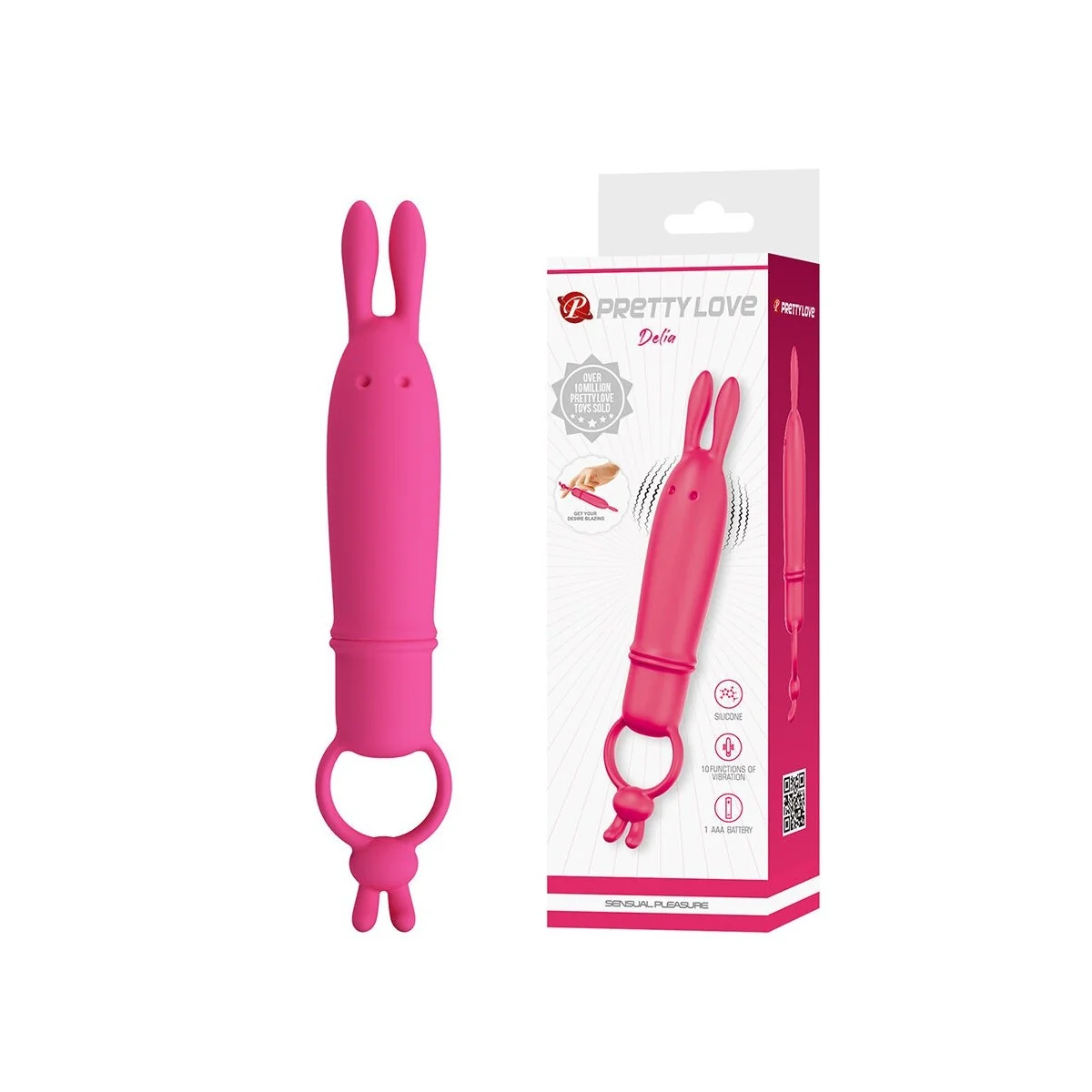Delia Rabbit Vibrator mit Widerstandsring von For Him