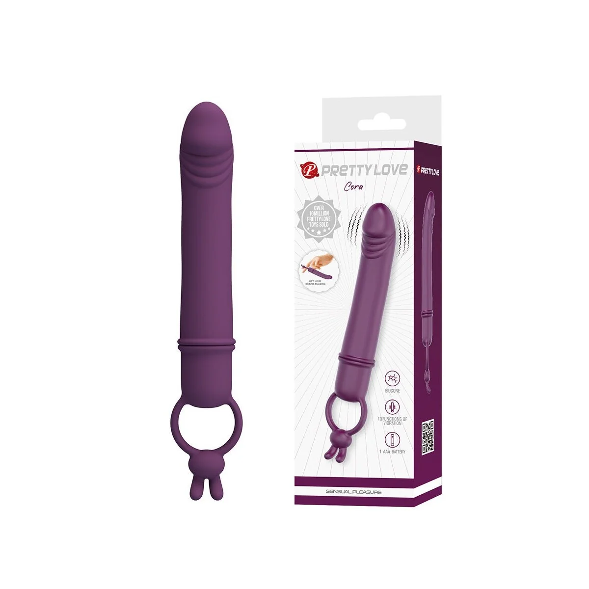 Cora Vibrator Penisform mit Widerstandsring von For Him