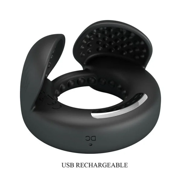 Quentin Penisring mit Hodenstimulator von For Him