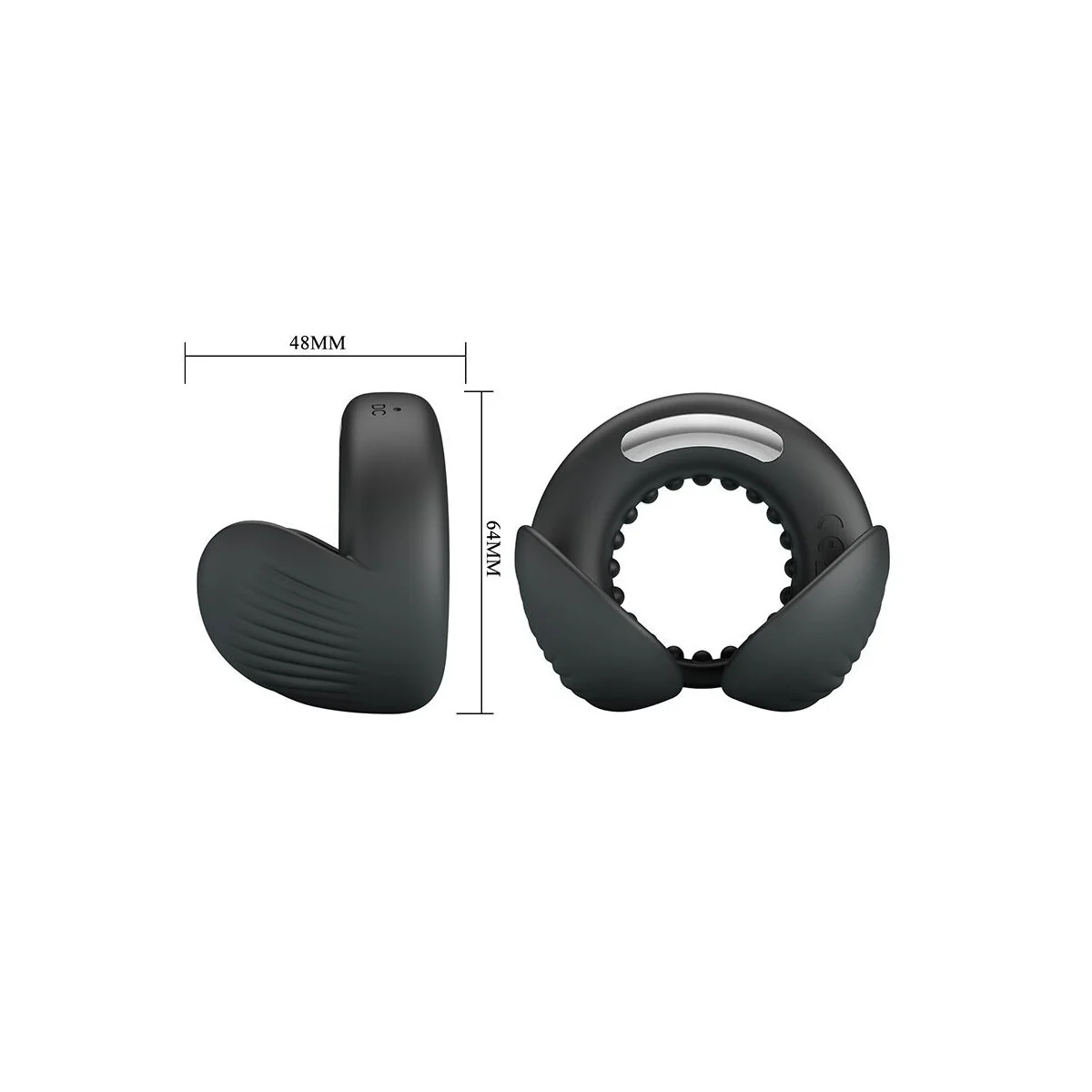 Quentin Penisring mit Hodenstimulator von For Him