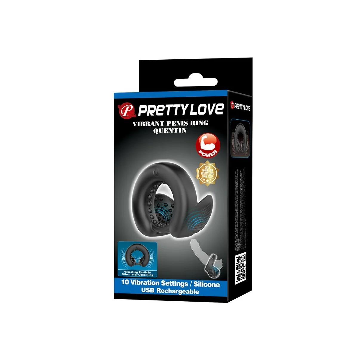 Quentin Penisring mit Hodenstimulator von For Him