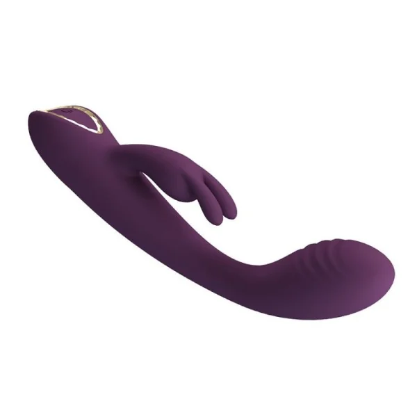 Emma Rabbit Lila Vibrator mit Stimulator von High Tech