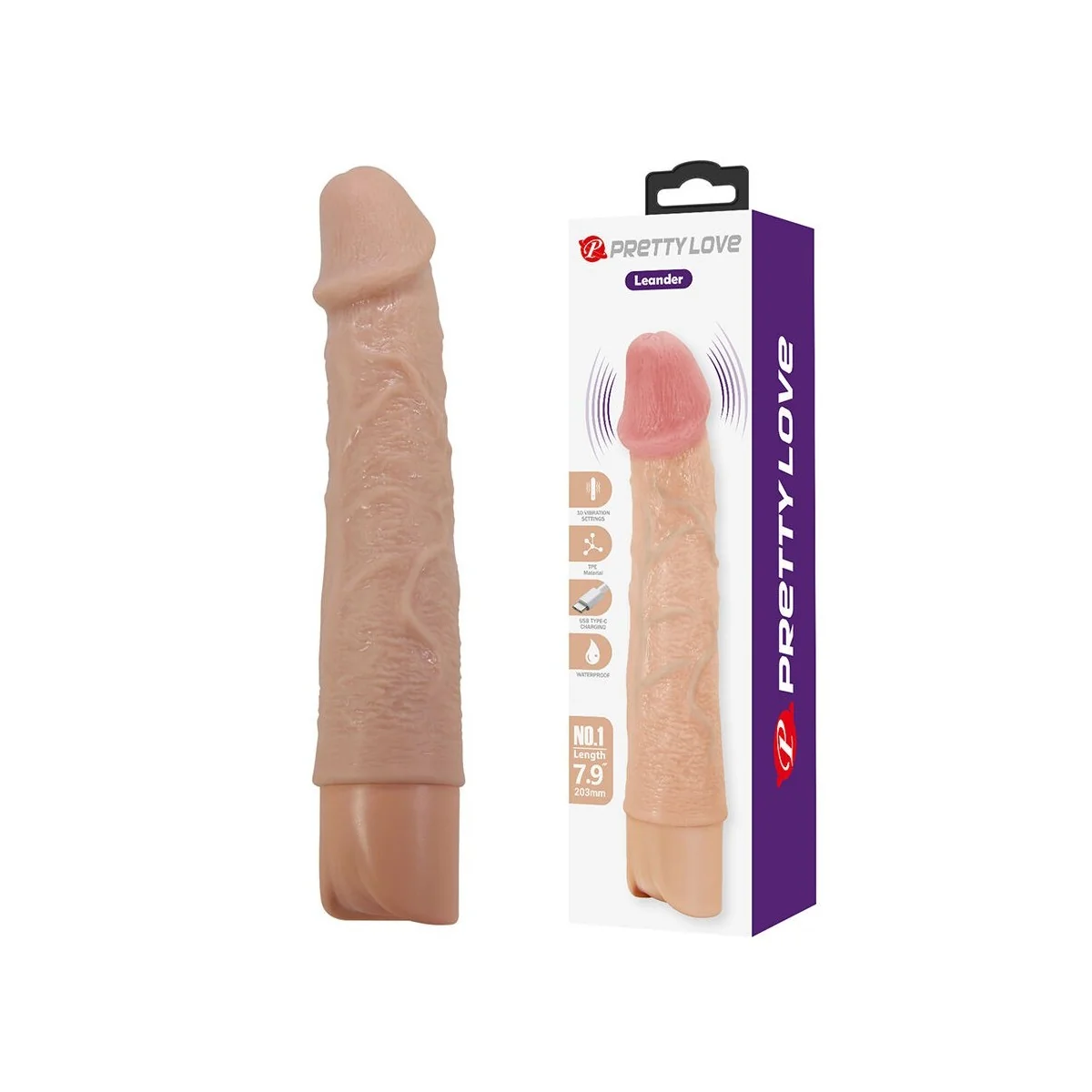 Leander Flexibler Realistischer Vibrator von Fun Toys