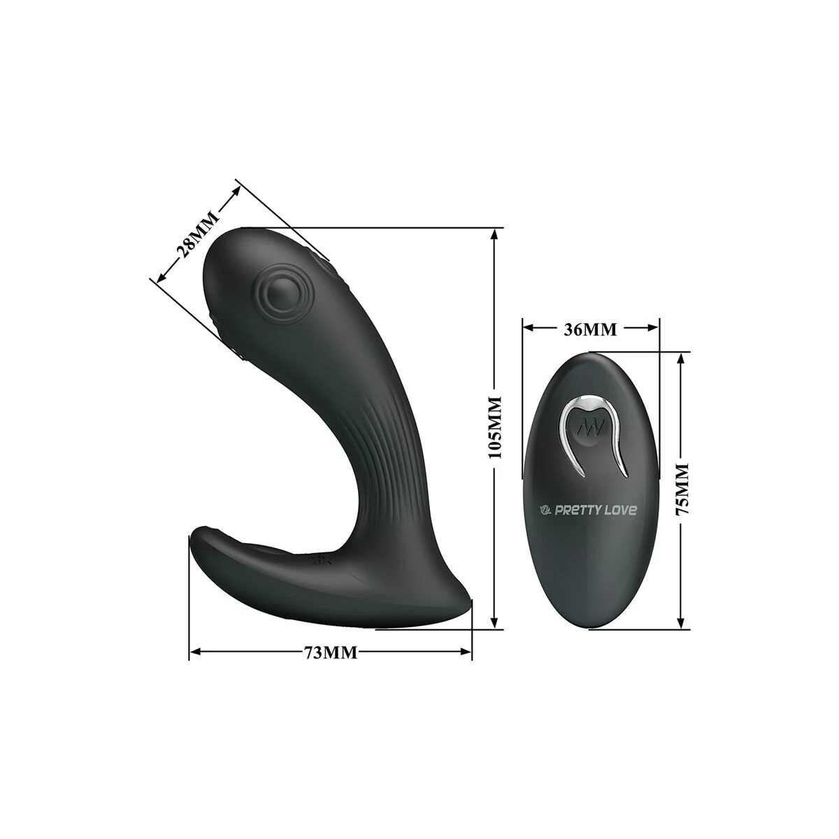 Mirabelle Prostatavibrator mit Fernbedienung von Remote Control